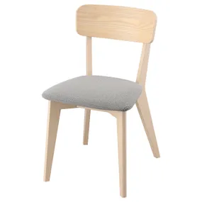 IKEA LISABO ЛІСАБО, стілець, ясен / ТАЛЛЬМЮРА білий / чорний 305.537.06 фото