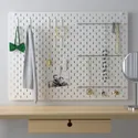 IKEA SKÅDIS СКОДИС, настенная панель, комбинация, белый, 76x56 см 492.166.97 фото thumb №1