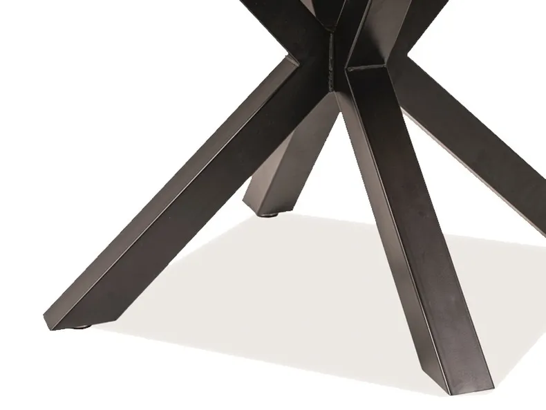 Столик SIGNAL RITMO, дуб / чёрный, 120x120 фото №3