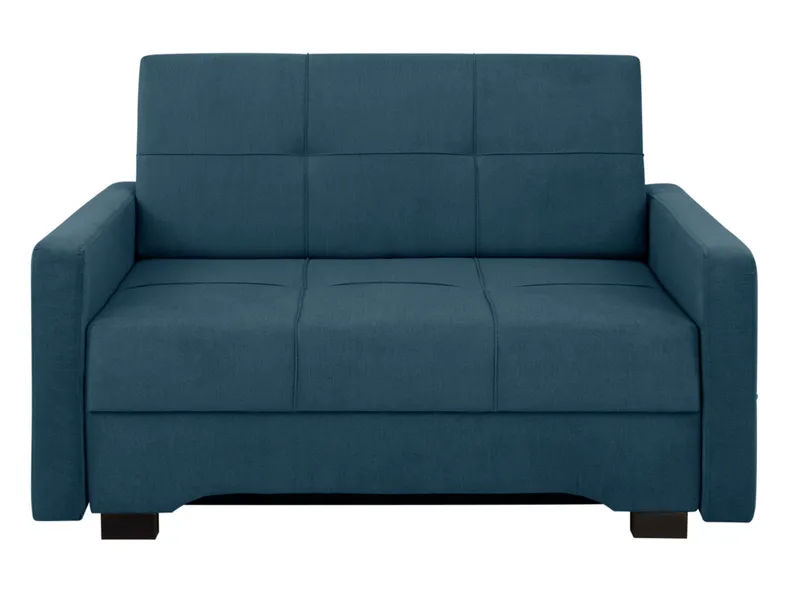 BRW Двомісний розкладний диван Bado з ящиком для зберігання темно-синій велюр, Cruse 528 Blue SO-BADO-2FBK-G2_BBA407 фото №1