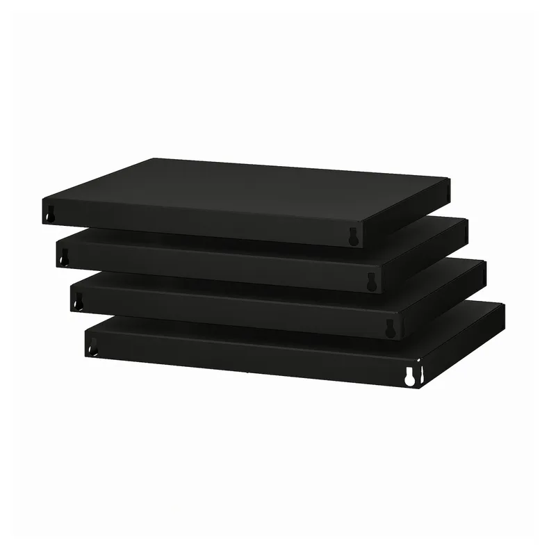 IKEA BROR БРОР, полиця, чорний, 64x54 см 905.122.80 фото №1