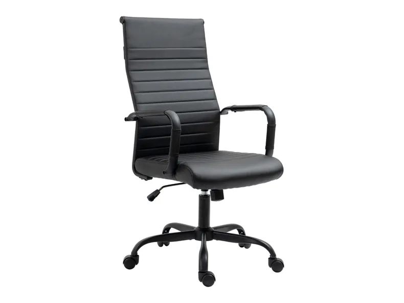 BRW Офисное кресло Vital из экокожи черного цвета OBR-VITAL_CZARNY фото №1