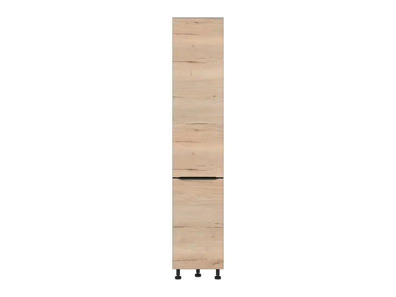 BRW Кухонный шкаф Sole L6 высотой 40 см с корзиной для груза дуб галифакс натур, Черный/дуб галифакс натур FM_DC_40/207_CC-CA/DHN фото №1