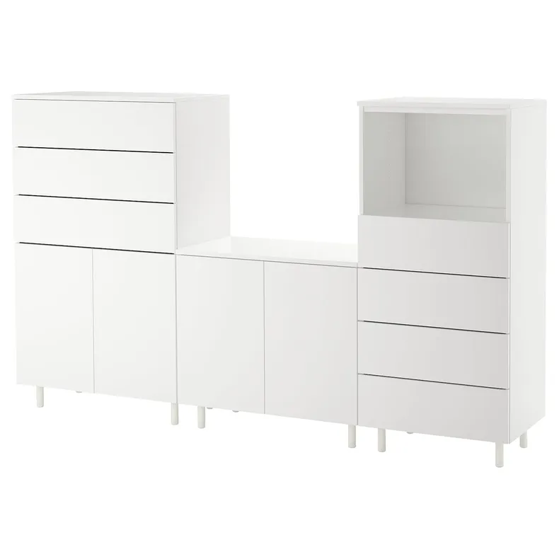 IKEA PLATSA ПЛАТСА, шафа, білий / ФОННЕС білий, 220x42x133 см 192.521.25 фото №3