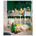 IKEA VITVAL ВІТВАЛЬ, каркас 2-ярусного ліжка, білий, світло-сірий, 90x200 см фото thumb №3