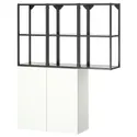 IKEA ENHET ЕНХЕТ, шафа, антрацит/білий, 120x32x150 см 995.480.10 фото thumb №1