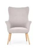 Крісло м'яке HALMAR COTTO світло-сірий фото thumb №9