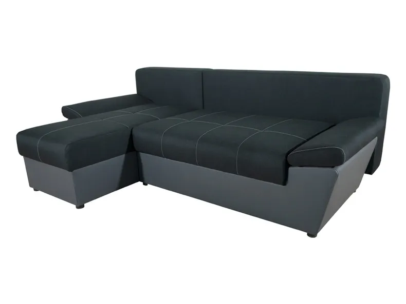 BRW Кутовий розкладний диван Odete з ящиком для зберігання чорний, Савана 14 NA-ODETE-REC.2DL-FMIX70-G2-SAWANA_14/SOFT_20 фото №2