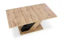 Складной стол HALMAR BRANDON 160-200/90 см дуб вотан/черный фото thumb №20