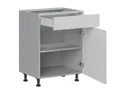 BRW Top Line кухонный базовый шкаф 60 см правый с ящиком светло-серый матовый, греноловый серый/светло-серый матовый TV_D1S_60/82_P/SMB-SZG/BRW0014 фото thumb №3