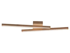 BRW Linus Sidelong LED 2-позиционный потолочный светильник деревянный коричневый 075205 фото