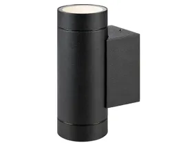 BRW Настінний світильник з металевої труби чорний 073298 фото