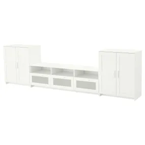 IKEA BRIMNES БРІМНЕС, комбінація шаф для телевізора, білий, 336x41x95 см 292.782.19 фото