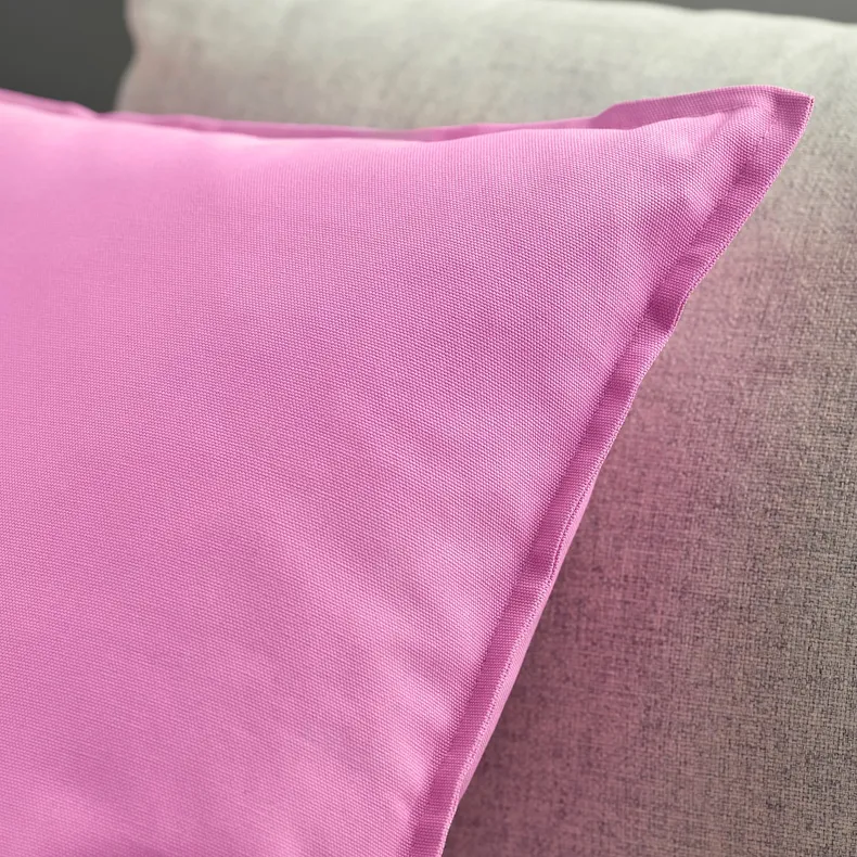 IKEA GURLI ГУРЛИ, чехол на подушку, розовый, 50x50 см 205.541.17 фото №3