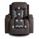 Массажное кресло MEBEL ELITE BOX, экокожа: темно-коричневый фото thumb №10
