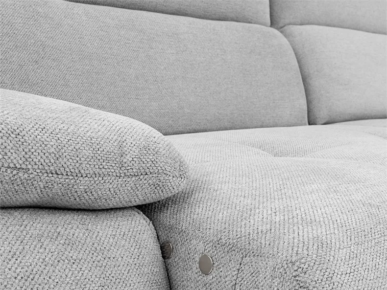 BRW Правый угловой диван Prince без спальной функции и ящика для хранения синель серый, Пятно 2 NA-PRINCE-2_L-GA_BC0E19 фото №6