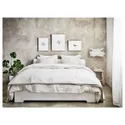 IKEA ASKVOLL АСКВОЛЬ, каркас ліжка, білий, 140x200 см 390.197.01 фото thumb №3