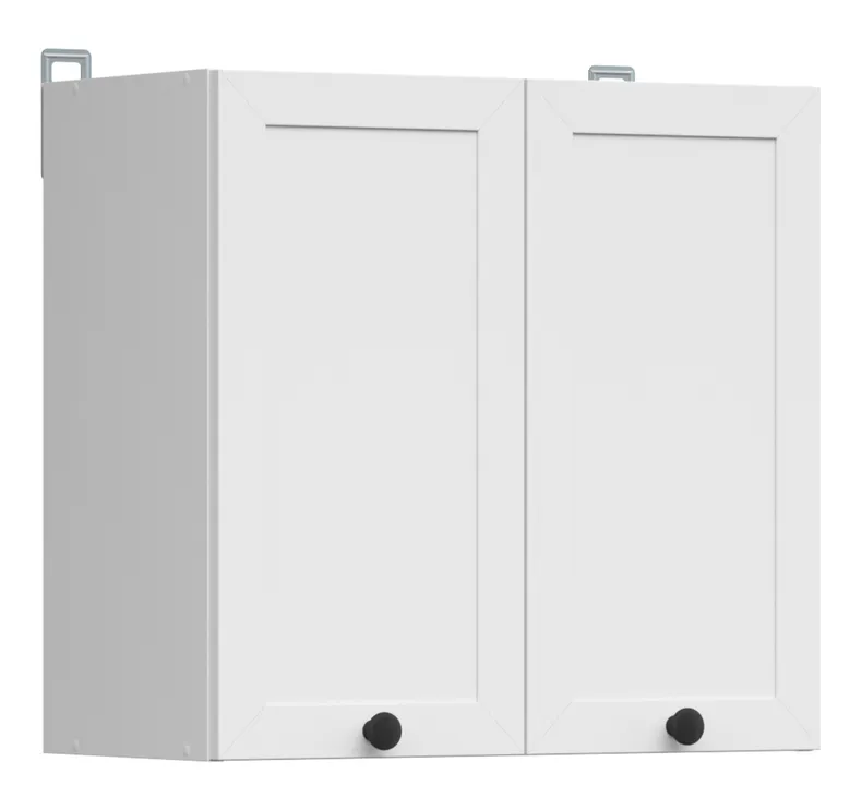 BRW Двухдверный верхний кухонный шкаф Junona Line 60 см белый, белый G2D/60/57-BI/BI фото №2