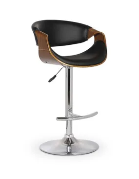 Барний стілець HALMAR H100 чорний, горіх фото
