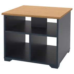 IKEA SKRUVBY СКРУВБЮ, журнальний столик, чорно-синій, 60x60 см 705.319.82 фото