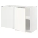 IKEA METOD МЕТОД, угловой напольный шкаф с полкой, белый / Вальстена белый, 128x68 см 795.072.37 фото thumb №1