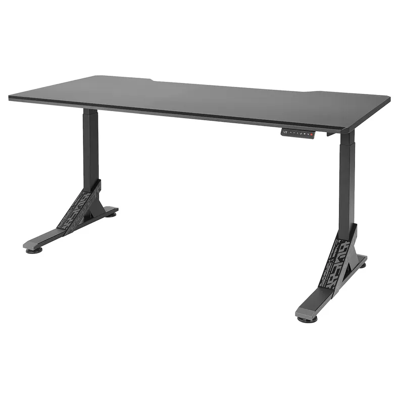 IKEA UPPSPEL УППСПЕЛ, геймерський стіл, чорний, 180x80 см 494.301.93 фото №2