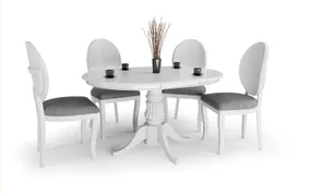 Кухонній стіл HALMAR WILLIAM 90-124x90 см білий фото