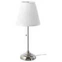 IKEA ÅRSTID ОРСТІД, настільна лампа, нікельований/білий 702.806.34 фото thumb №1