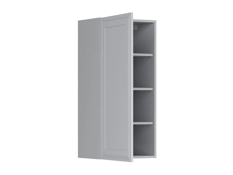 BRW Верхний кухонный шкаф Верди 45 см левый светло-серый матовый, греноловый серый/светло-серый матовый FL_G_45/95_L-SZG/JSZM фото №3