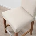 IKEA BERGMUND БЕРГМУНД, барний стілець зі спинкою, імітація. дуб / Халлар бежевий, 62 см 993.881.96 фото thumb №7