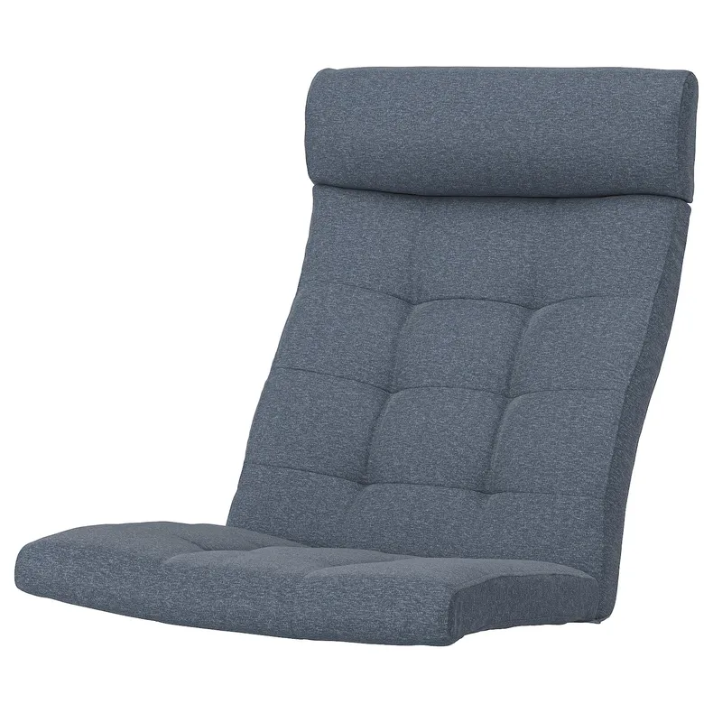 IKEA POÄNG ПОЭНГ, подушка-сиденье на кресло, Окрашенный в синий цвет 405.605.46 фото №1
