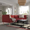 IKEA LILLEHEM ЛІЛЛЕХЕМ, 4-місний модульний диван, ГУННАРЕД/коричнево-червоний деревина 995.360.31 фото thumb №2