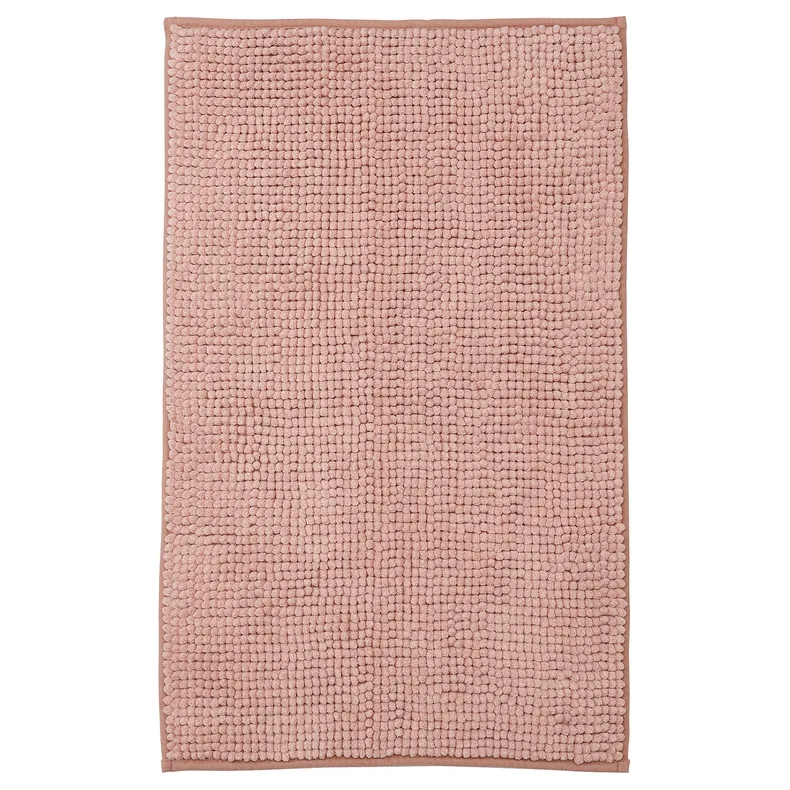 IKEA TOFTBO ТОФТБО, килимок для ванної кімнати, світло-рожевий, 50x80 см 305.170.25 фото №1