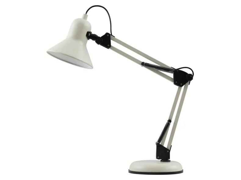 BRW Металлическая настольная лампа Tiago белого цвета 093417 фото №1