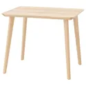 IKEA LISABO ЛІСАБО, стіл, шпон ясена, 88x78 см 405.637.76 фото thumb №1