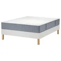 IKEA LYNGÖR ЛИНГЁР, тахта, Vågstranda medium hard / light blue white, 160x200 см 295.540.28 фото thumb №1