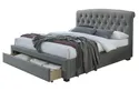 Двуспальная кровать с ящиками HALMAR AVANTI 160x200 см серый фото thumb №1