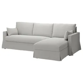 IKEA HYLTARP ХЮЛЬТАРП, 3-місний диван з кушеткою, прав, ТАЛЛЬМЮРА білий/чорний 795.149.97 фото