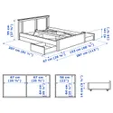 IKEA SONGESAND СОНГЕСАНД, каркас кровати с 4 ящиками, белый / Линдбоден, 140x200 см 494.950.47 фото thumb №11