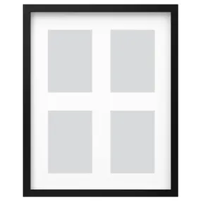 IKEA RÖDALM РЕДАЛЬМ, рамка для 4х фото, чорний, 40x50 см 505.537.34 фото