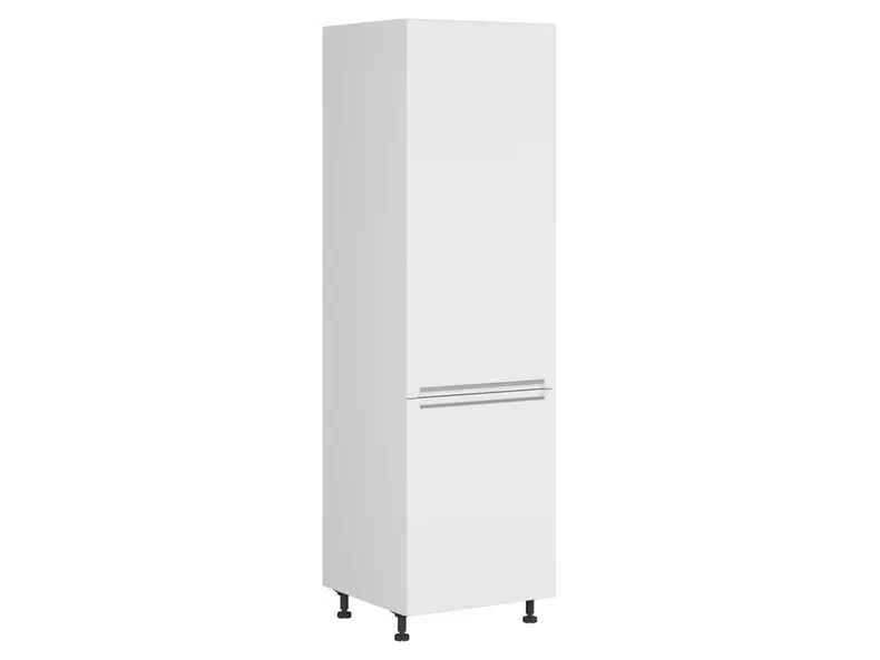 Шафа кухонна для вбудованого холодильника BRW Iris 60 см права біла супер матова, альпійський білий / білий суперматовий FB_DL_60/207_P/P-BAL/BISM фото №2