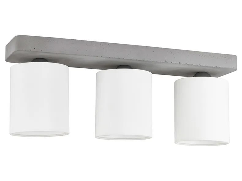 BRW Ніжний 3-точковий стельовий світильник з бетону біло-сірого кольору 073926 фото №1