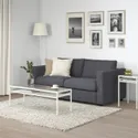 IKEA VIMLE ВИМЛЕ, 2-местный диван-кровать, Окрашенный в средне-серый цвет 095.452.71 фото thumb №4
