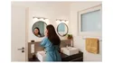 BRW Розумний настінний світлодіодний світильник для ванної кімнати Orbis зі змінним кольором світла, білий 085980 фото thumb №3