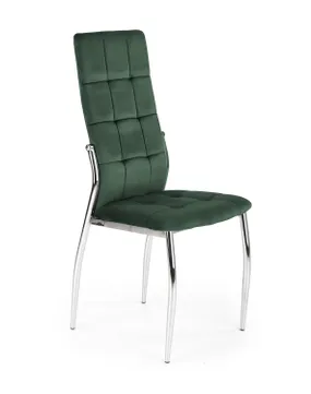 Кухонний стілець HALMAR K416 темно-зелений оксамит фото