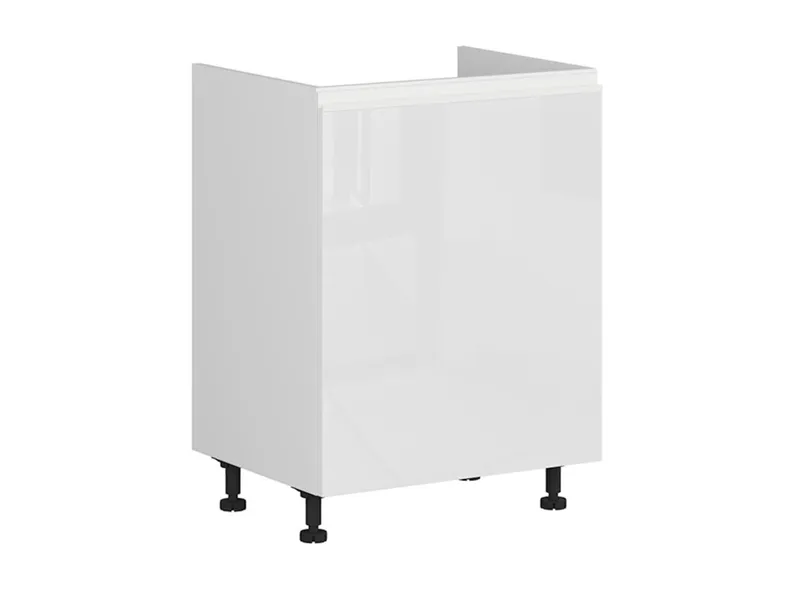BRW Кухонный шкаф Sole под мойку 60 см левый белый глянец, альпийский белый/глянцевый белый FH_DK_60/82_L-BAL/BIP фото №2