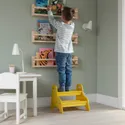 IKEA TROGEN ТРУГЕН, детский табурет-лестница, желтый, 40x38x33 см 803.715.20 фото thumb №4