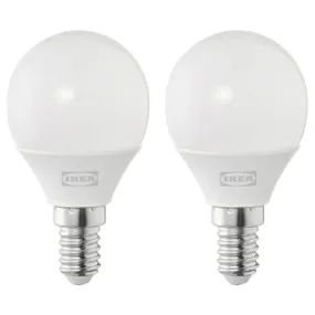 IKEA SOLHETTA СОЛЬХЕТТА, LED лампа E14 250 лм, опалова біла куля 804.987.22 фото