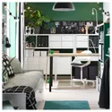 IKEA MITTCIRKEL МИТТЦИРКЕЛЬ / ADILS АДИЛЬС, письменный стол, яркий эффект сосны черный, 120x60 см 595.085.39 фото thumb №3