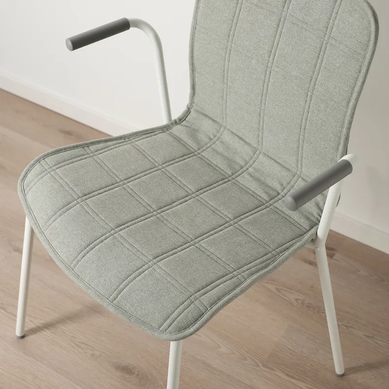 IKEA LÄKTARE ЛЕКТАРЕ, крісло для конференцій, світло-зелений/білий 495.032.45 фото №8